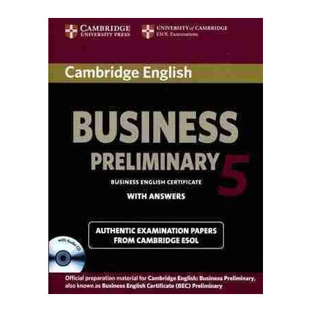 Cambridge BEC Preliminary 5 alumno c/k + cd audio B1