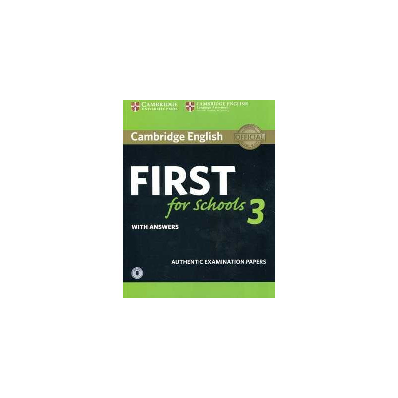 Cambridge English First for Schools 3 + answers + audio web