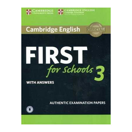 Cambridge English First for Schools 3 + answers + audio web